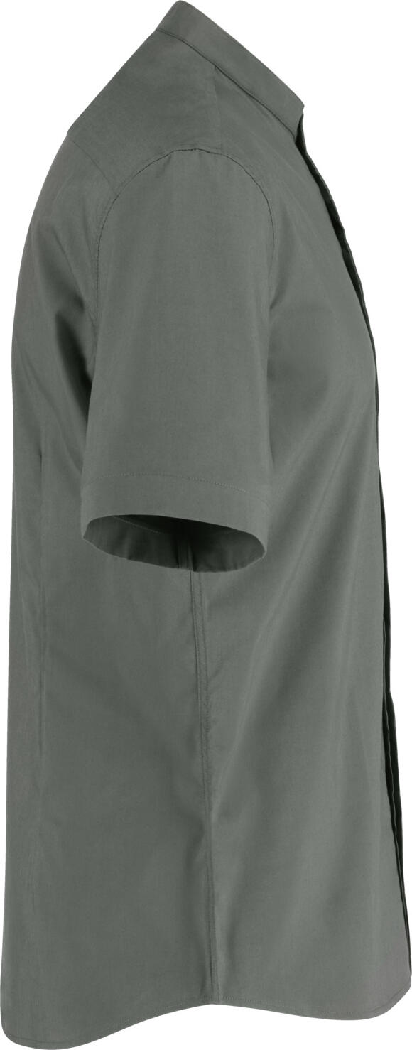 JOBELINE Lani Men's Short Sleeve Shirt, Regular Fit, Cotton Polyester Blend, Easy-Iron Easy-Care with Stand-up Collar and Rounded Hem