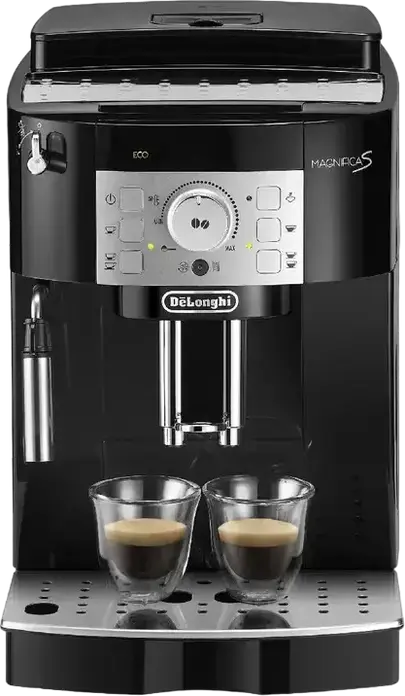 aparat de cafea automat DeLonghi Magnifica S ECAM 22.115.B, 1450W, Pompa 15 bar, Rasnita cu 13 trepte, Sistem spumare lapte manual, Negru