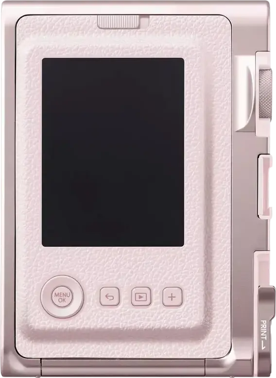 Camera Instant Hibrid Fujifilm Instax Mini Evo, Senzor 5MP, Obiectiv 28mm f/2.0, Ecran LCD 3.0 inch, Bluetooth, Slot SD, Baterie Li-ion, Gentle Rose