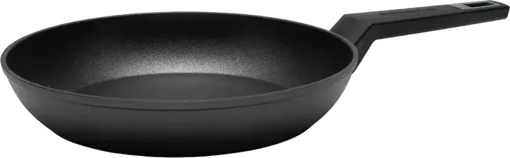 Polaris Graphit-28F Forged Aluminum Frying Pan 28cm, Silver Protect Non-stick Coating, Induction Compatible, Graphite Black, Bakelite Handle