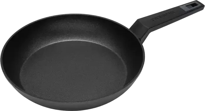 Polaris Graphit-28F Forged Aluminum Frying Pan 28cm, Silver Protect Non-stick Coating, Induction Compatible, Graphite Black, Bakelite Handle