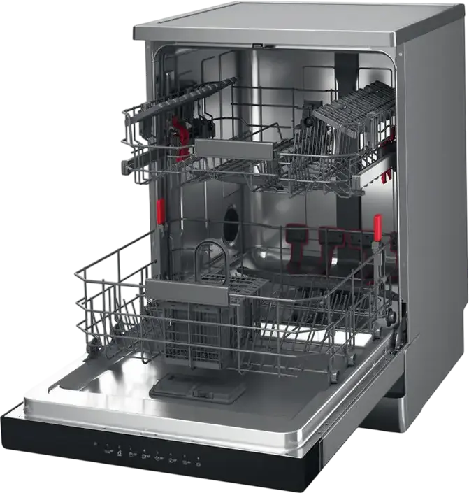 Mașină de spălat vase Whirlpool WFC 3C26 P X, Oțel inoxidabil
