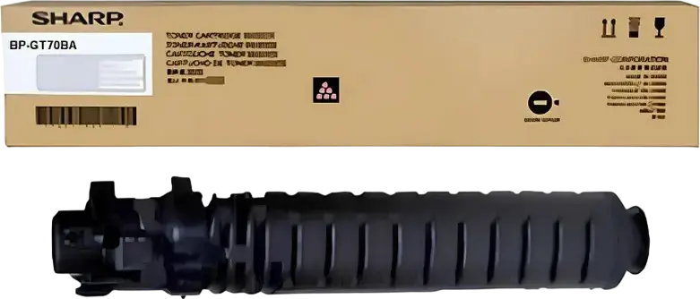 Sharp BP-GT70BA High Capacity Black Laser Toner Cartridge, 40,000 Page Yield for BP-50C26EU, BP-70C31EU and CR5.0 Atlas Titan A3 Copiers