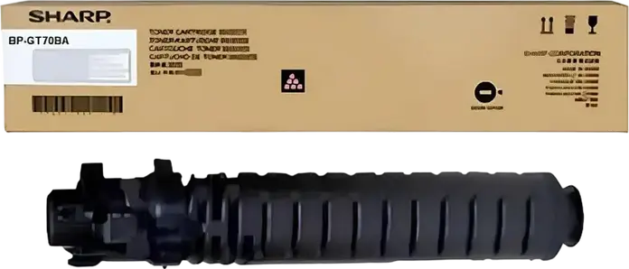 Sharp BP-GT70BA High Capacity Black Laser Toner Cartridge, 40,000 Page Yield for BP-50C26EU, BP-70C31EU and CR5.0 Atlas Titan A3 Copiers
