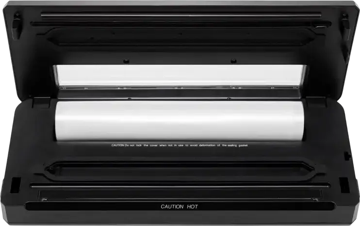 Gorenje VS110BE Vacuum Sealer, 110W, Stainless Steel and Plastic, Dry and Moist Modes, Vacuum-only and Sealing-only, Built-in Cutter, Grey/Black