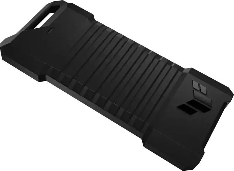 Cutie Externa SSD M.2 ASUS TUF Gaming A1, USB 3.2 Gen 2x1 Type-C, Suport NVMe PCIe si SATA, M.2 2280/2260/2242, Rezistenta IP68 la Apa si Praf, Negru