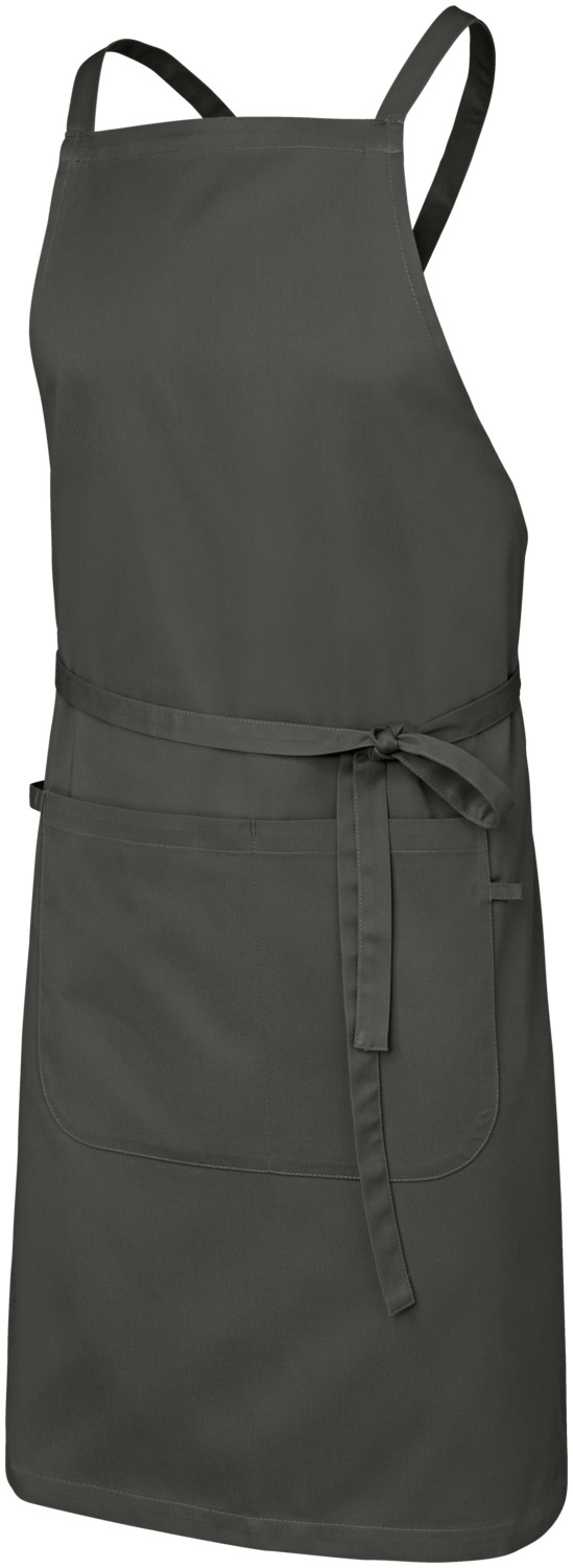 JOBELINE LUSINI Solutions GmbH Bib apron Botero 88x100 cm (LxW) Latzschürze Botero 88x100 cm (LxB) Bib apron Botero 88x100 cm (LxW); 88x100 cm (LxW); gray-brown Latzschürze Botero 88x100 cm (LxB); 88x100 cm (LxB); graubraun 65 % polyester, 35 % cotton. 200 g/m². 60 °C wash. Classic bib apron made of high quality and durable blended fabric. With fixed fabric straps made of apron fabric, which are crossed in the back to relieve the neck. Features a tea towel loop, pen tab, and a large two-section pocket that holds a mini-sized tablet. Extra durable, easy care and easy iron. 65 % Polyester, 35 % Baumwolle. 200 g/m². 60°-Wäsche. Klassische Latzschürze aus hochwertigem und robustem Mischgewebe. Mit festen Stoffbändern aus Schürzenstoff, die zur Entlastung des Nackens im Rücken gekreuzt werden. Mit Geschirrtuchschlaufe, Stiftlasche und einer großen zweigeteilten Tasche, die Platz für ein Tablet im Mini-Format bietet. Besonders strapazierfähig, pflege- und bügelleicht.