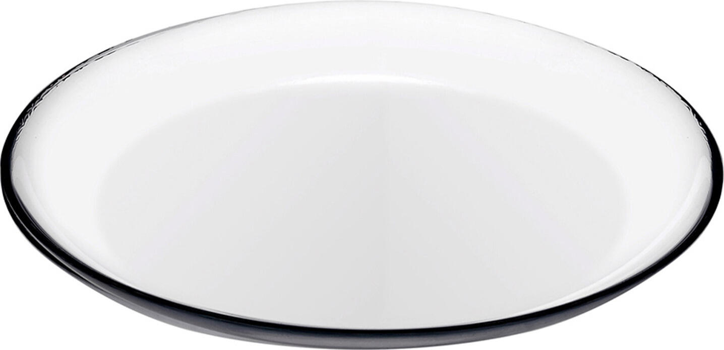 Pasabahce Iconic Round Flat Glass Plate, 26 cm Diameter, Transparent, Stackable and Dishwasher Safe