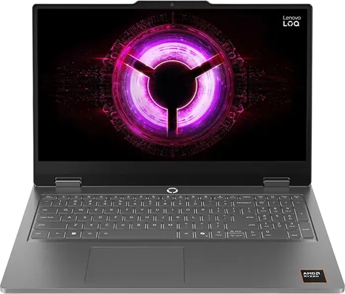 Игровой ноутбук Lenovo LOQ 15ARP11, AMD Ryzen 5, 16GB DDR5 RAM, 512GB SSD NVMe, NVIDIA GeForce RTX 5050 8GB GDDR7, 15.6" FHD 144Hz IPS, Windows 11 Home