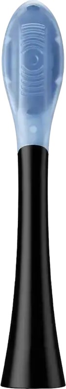Oclean UC02 B02 Ultra Clean Replacement Brush Heads, Medium Bristles, FlexFit Tech, Integrated Tongue Cleaner, FDA Compliant Material, Black