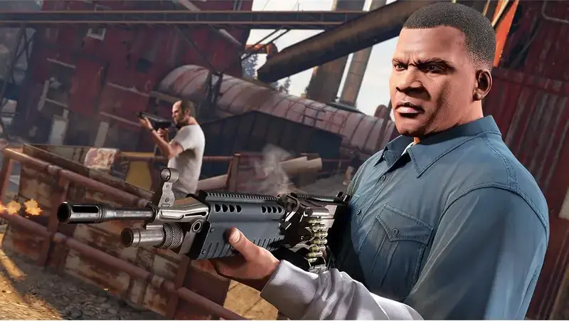Rockstar Games Grand Theft Auto V (GTA 5) for PlayStation 5, Physical Disc, Action-Adventure, 4K Enhanced Visuals, Haptic Feedback, GTA Online