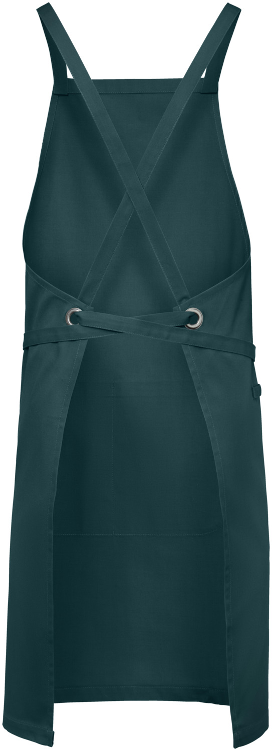 Jobeline Botero Bib Apron, Petrol Grey, 88x100 cm, 65% Polyester 35% Cotton, 200 g/m², Crossed Back Straps, Tablet Pocket, Pen Tab, Washable at 60°C