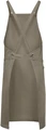 Jobeline Botero Bib Apron, taupe, 88x100 cm, 65% Polyester 35% Cotton, 200 g/m², Crossed Back Straps, Tablet Pocket, Pen Tab, Washable at 60°C