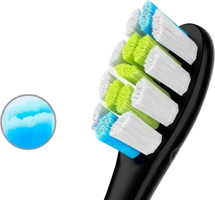 Capuri de schimb pentru peruta electrica Oclean Professional Clean P1C5 cu peri DuPont Diamond si curatator de limba, material sigur aprobat FDA