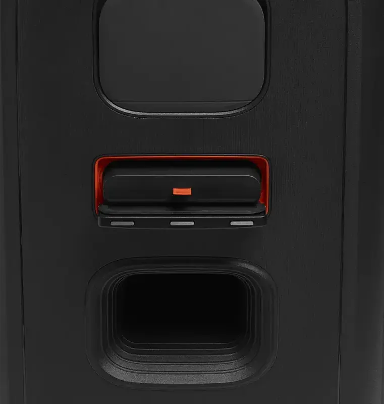 JBL PartyBox 520 Portable Audio System, 400W RMS, Bluetooth 5.4, Auracast, RGB Lighting, 15h Battery, Mic/Guitar Input, Wheels, Black
