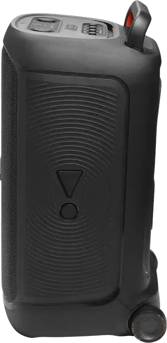 JBL PartyBox 520 Portable Audio System, 400W RMS, Bluetooth 5.4, Auracast, RGB Lighting, 15h Battery, Mic/Guitar Input, Wheels, Black