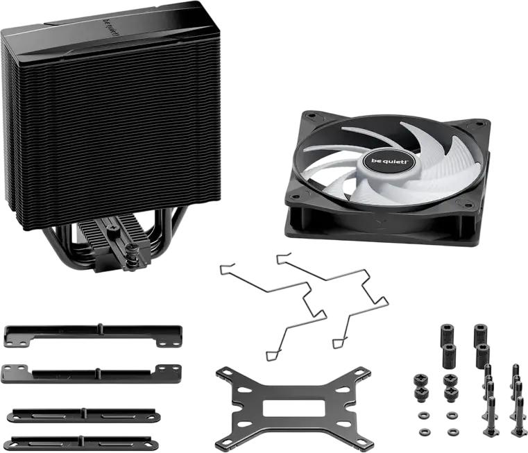 Кулер для процессора be quiet! Pure Rock 3 LX, TDP 190W, ARGB вентилятор Light Wings LX 120мм PWM, 4 тепловые трубки, Intel 1851/1700/1200/115x и AMD AM5/AM4, Черный
