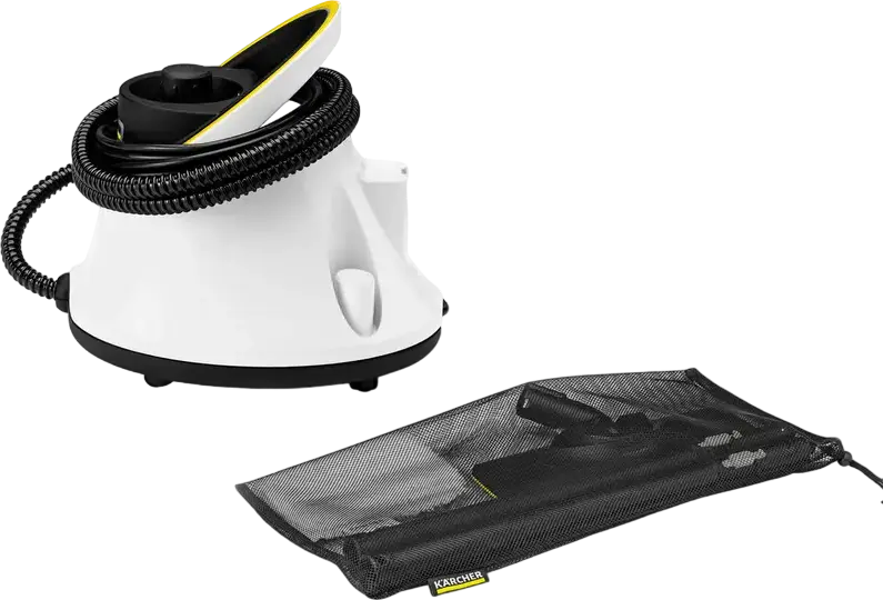 Паровой очиститель Karcher SC 2 Deluxe EasyFix 1.513-400.0, 1500 Вт, давление 3.2 бар, бак 1000 мл, с насадкой для пола EasyFix и набором аксессуаров, белый