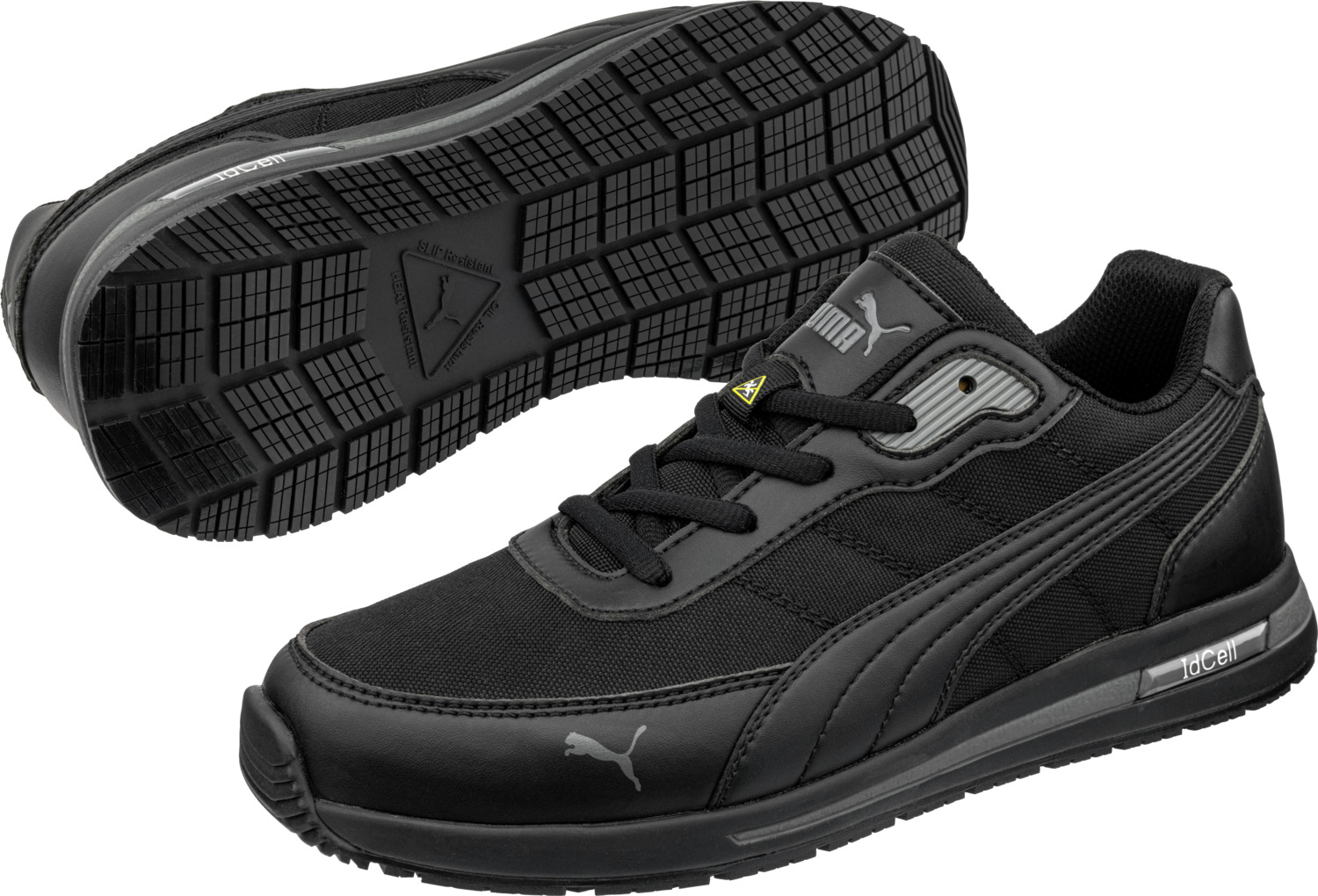 Incaltaminte de protectie Puma Safety Epic O2 Fara Metal ESD Nylon Balistic Rezistent la Apa Talpa Anti-alunecare Grippaz evercushion MAX Negru EU 38