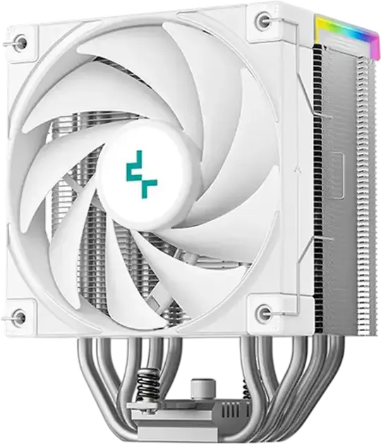 Deepcool AK500S DIGITAL SE CPU Air Cooler, White, 120mm FK120 PWM Fan, Real-time Digital Status Screen for Temp/Usage, ARGB LED, LGA1851/1700/1200/115x, AM4/AM5