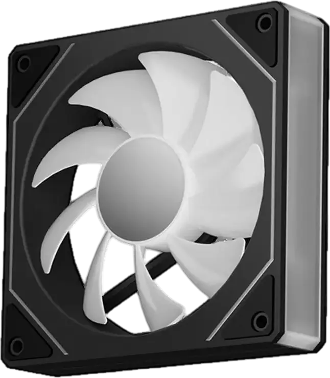 Deepcool CG530 Reversed 120mm ARGB PWM PC Case Fan, Reverse Airflow, Hydraulic Bearing, 800-1600 RPM, 61.9 CFM, Black