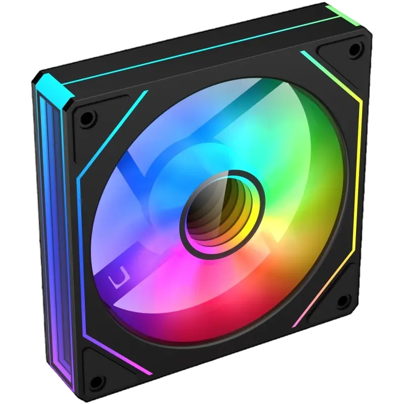 Deepcool CG530 Reversed 120mm ARGB PWM PC Case Fan, Reverse Airflow, Hydraulic Bearing, 800-1600 RPM, 61.9 CFM, Black