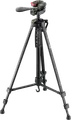 Hama Star 153 3D Camera and Smartphone Tripod, Aluminium, 3-Way 3D Tilt Head, Geared Center Column, Max Height 153 cm, Max Load 3 kg, Black
