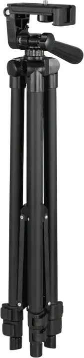 Hama Star 153 3D Camera and Smartphone Tripod, Aluminium, 3-Way 3D Tilt Head, Geared Center Column, Max Height 153 cm, Max Load 3 kg, Black