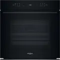 Whirlpool WOI78PT1SBA W Collection Built-in Electric Oven, 73L, A+ Energy Class, 6th Sense, AirFry, FlexiClean Pyrolytic, Black, Tactile LED