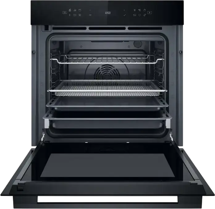 Whirlpool WOI78PT1SBA W Collection Built-in Electric Oven, 73L, A+ Energy Class, 6th Sense, AirFry, FlexiClean Pyrolytic, Black, Tactile LED