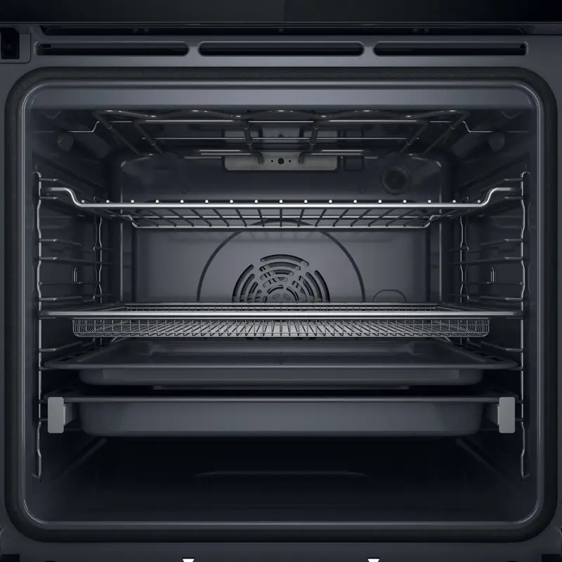 Whirlpool WOI78PT1SBA W Collection Built-in Electric Oven, 73L, A+ Energy Class, 6th Sense, AirFry, FlexiClean Pyrolytic, Black, Tactile LED