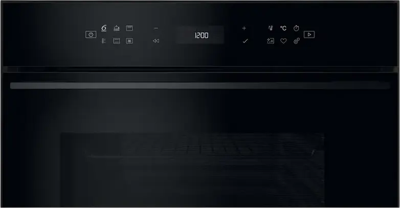 Whirlpool WOI78PT1SBA W Collection Built-in Electric Oven, 73L, A+ Energy Class, 6th Sense, AirFry, FlexiClean Pyrolytic, Black, Tactile LED