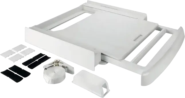 Kit montare verticala pentru uscatoare Whirlpool Wpro 484000008545, Alb