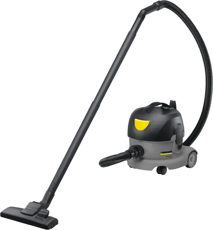 Karcher T 8/1 Classic Dry Vacuum Cleaner, 1600W, 28.5 kPa Suction, 8L Capacity, Telescopic Steel Tube, Washable Filter, Grey