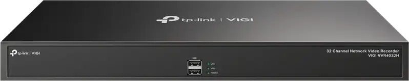 TP-Link VIGI NVR4032H 32-Channel Network Video Recorder, 8MP 4K Resolution, 4 SATA HDD up to 40TB, H.265+ Compression, Dual Ethernet, HDMI/VGA, Black