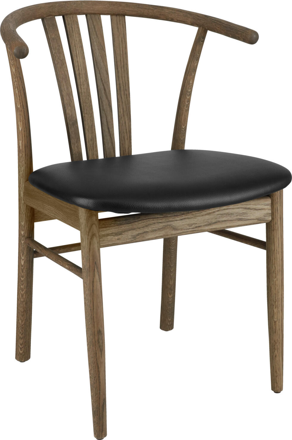 VEGA LUSINI Solutions GmbH Wooden chair Olmaro Holzstuhl Olmaro Wooden chair Olmaro; 44x43x80 cm (WxDxH); seat black, base natural; 2 piece / pack Holzstuhl Olmaro; 44x43x80 cm (BxTxH); Sitz schwarz, Gestell natur; 2 Stück / Pack Modern wooden chair made of high-quality oak combines timeless design with pleasant seating comfort. The robust wooden frame gives the chair a natural and high-quality look, while the soft seat cushion made of easy-care imitation leather ensures comfortable seating even over long periods of time. Suitable for indoor use only. Supplied assembled. Moderner Holzstuhl aus hochwertigem Eichenholz verbindet zeitloses Design mit angenehmem Sitzkomfort. Das robuste Holzgestell verleiht dem Stuhl eine natürliche und hochwertige Optik, während das weiche Sitzpolster aus pflegeleichtem Kunstleder für bequemes Sitzen auch über längere Zeit sorgt. Nur für den Innenbereich geeignet. Lieferung erfolgt montiert. Der Holzstuhl ist FSC™-zertifiziert. LUSINI ist davon überzeugt, dass Wälder für unsere Zukunft unverzichtbar sind. Deshalb setzen wir uns für FSC™-zertifizierte Produkte ein (FSC™ N003150). So können wir Ihnen helfen, bessere Kaufentscheidungen zum Wohle unserer Wälder zu treffen. www.fsc.org