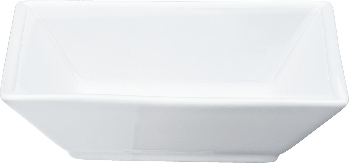 PULSIVA Teha Mini Porcelain Bowl, Rectangular White Dish, 50ml, 10x7x3 cm, Microwave and Dishwasher Safe