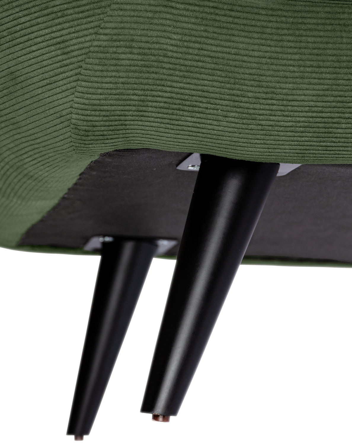 Fotoliu Lounge VEGA Kelso, Material Cord Robust Ribbed Verde, Picioare Lemn Fag, 110x88x76 cm, Rezistenta 100,000 Martindale, pentru Lobby-uri