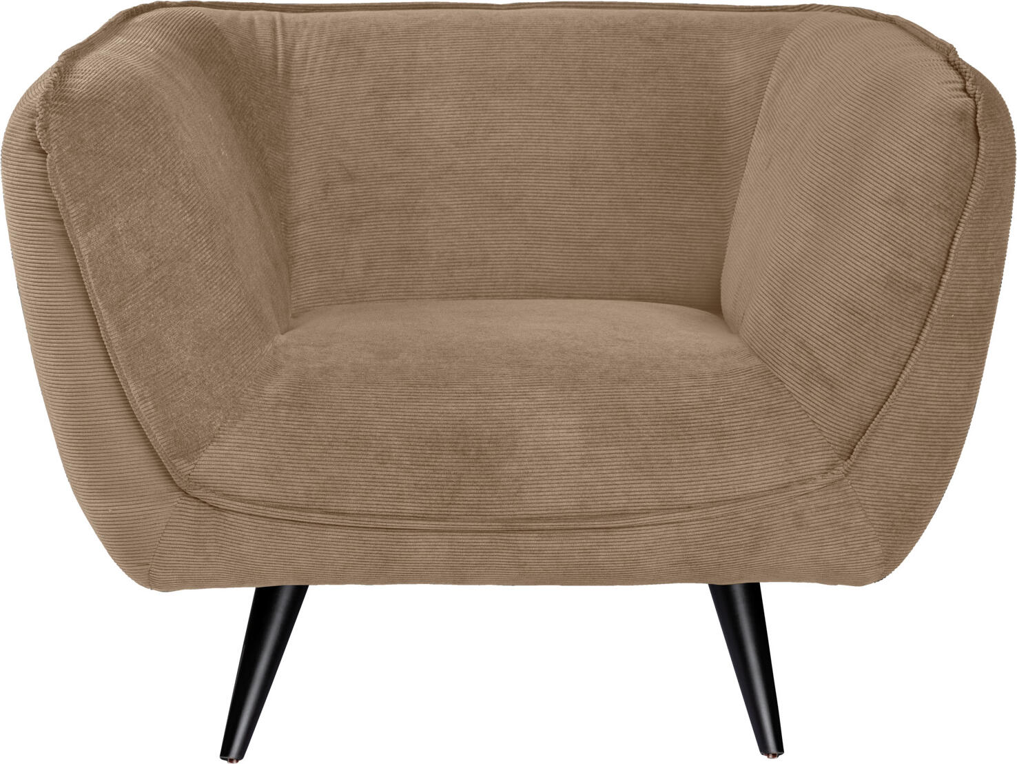 Fotoliu de relaxare VEGA Kelso, Tapiterie din Material Cord Ribat, Picioare din Lemn de Fag, 110x88x76 cm, Rezistenta Ridicata pentru Lobby