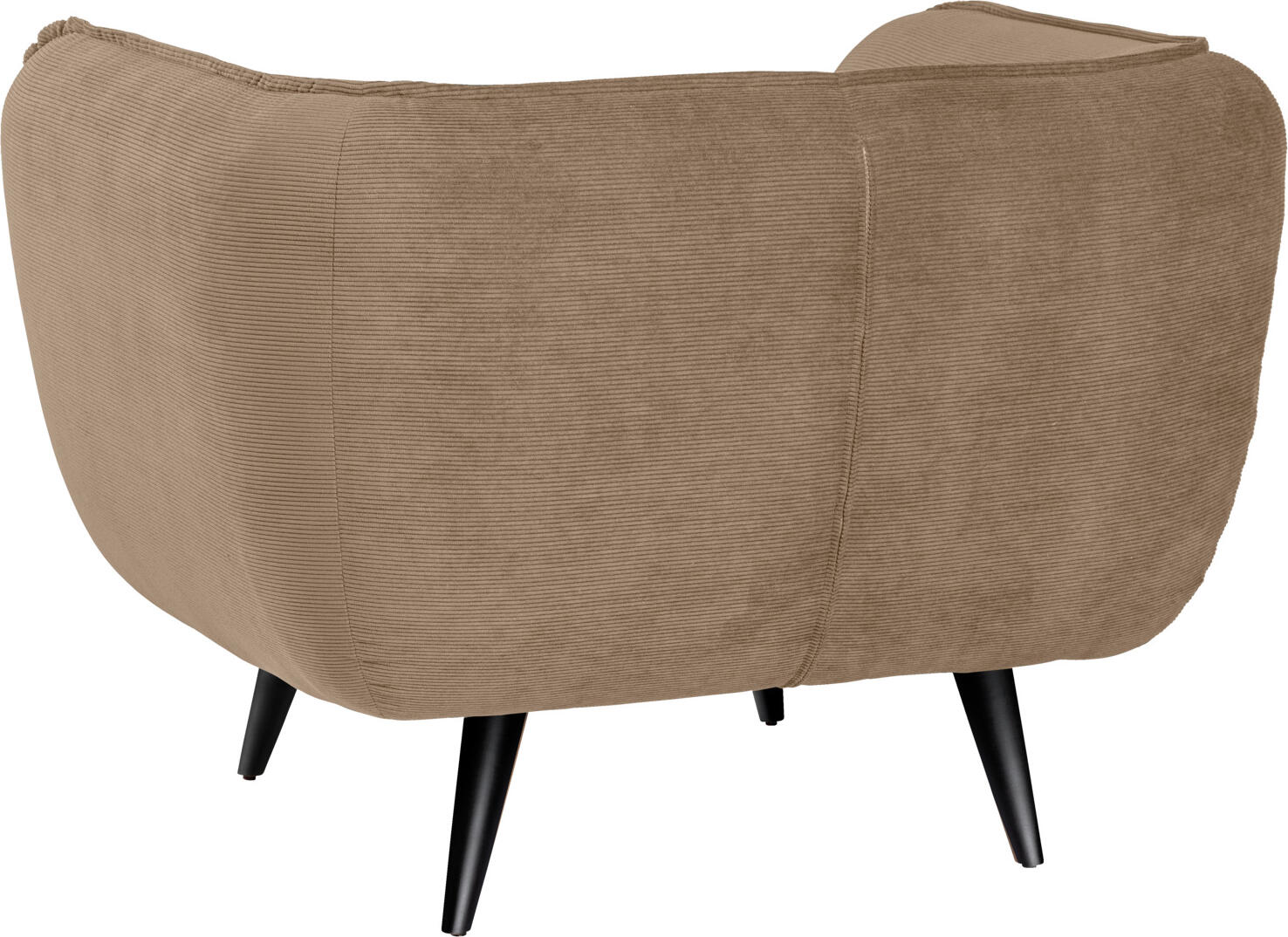 Fotoliu de relaxare VEGA Kelso, Tapiterie din Material Cord Ribat, Picioare din Lemn de Fag, 110x88x76 cm, Rezistenta Ridicata pentru Lobby