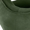 Fotoliu Lounge VEGA Kelso, Material Cord Robust Ribat Verde, Baza din Fag Natural, Ignifug, 110x88x76 cm, Rezistenta 100.000 Martindale
