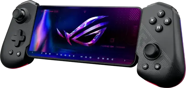 ASUS ROG Tessen Mobile Gamepad for Android, USB Type-C Wired Controller, 500Hz Polling Rate, 18W Pass-Through Charging, RGB, Aluminum Bridge, Black