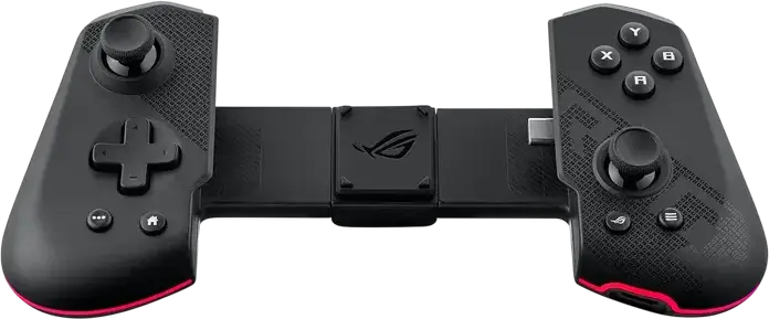 ASUS ROG Tessen Mobile Gamepad for Android, USB Type-C Wired Controller, 500Hz Polling Rate, 18W Pass-Through Charging, RGB, Aluminum Bridge, Black