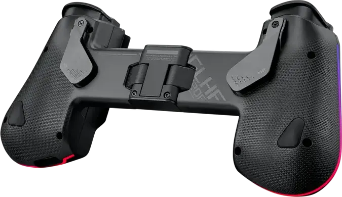 ASUS ROG Tessen Mobile Gamepad for Android, USB Type-C Wired Controller, 500Hz Polling Rate, 18W Pass-Through Charging, RGB, Aluminum Bridge, Black