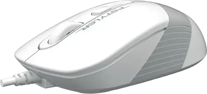 A4Tech FM10 F-Styler Wired Optical Mouse, Blue | Grey, Adjustable 800-1600 DPI, 4 Buttons, Ergonomic Symmetric Design, USB Interface, 150 cm Cable