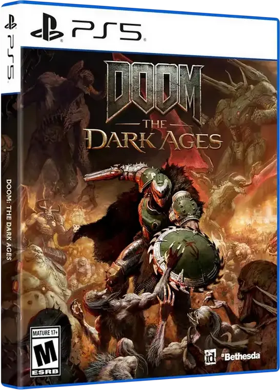 Doom The Dark Ages for PlayStation 5, Physical Disc Edition, Action FPS Adventure Game by id Software and Bethesda Softworks