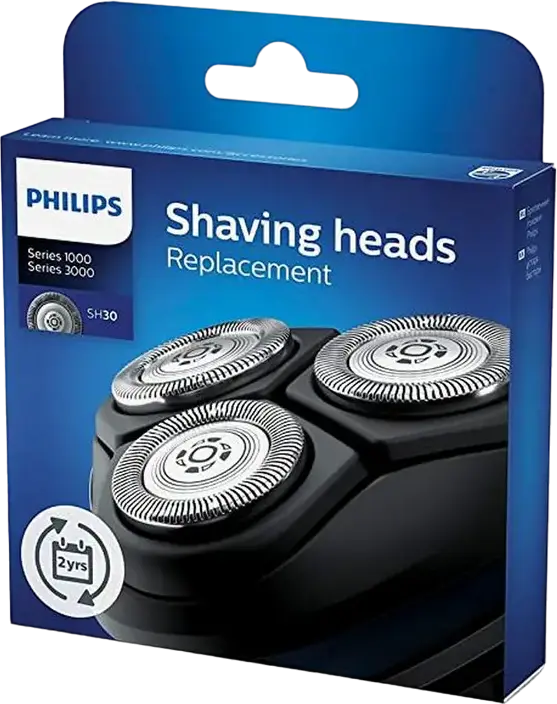 Philips SH30/50 Replacement Shaving Heads for Series 1000 (S1xxx), Series 3000 (S3xxx) and Star Wars SW3700 Shavers, Silver