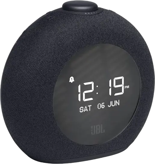 Boxa Radio cu Ceas JBL Horizon 2 Bluetooth, Sistem Stereo 2.0 10W, Radio FM, Ecran LCD, Lumina LED Ambientala, Intrare Aux 3.5mm, Negru