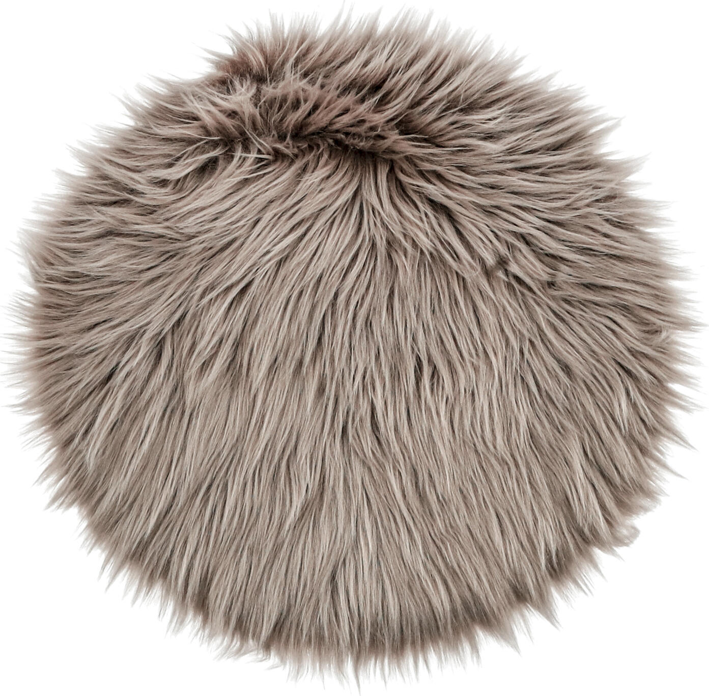 Perna de scaun rotunda ERWIN M. LUSINI Bergen, 35 cm, blana artificiala de calitate superioara, Maro, OEKO-TEX Standard 100, moale pentru scaune si banci