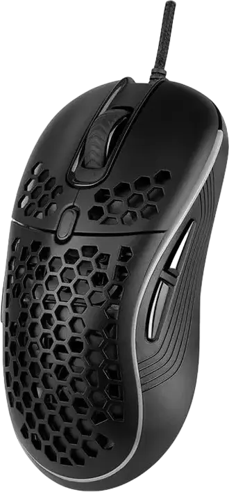 SVEN RX-G860 Optical Gaming Mouse, 12,800 DPI, 8 Programmable Buttons, RGB Backlight, Honeycomb Shell, Ambidextrous, USB, Black